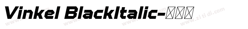 Vinkel BlackItalic字体转换